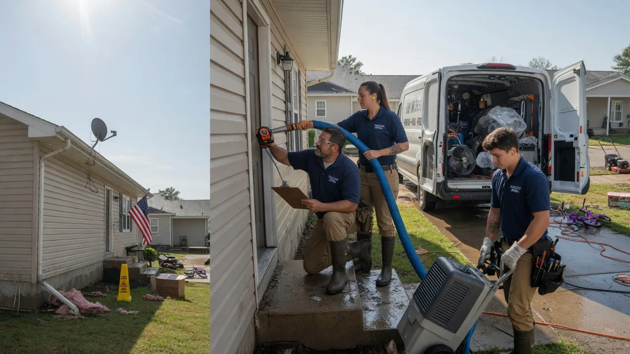 Ceiling Water Damage Restoration in Meriden, WY near me